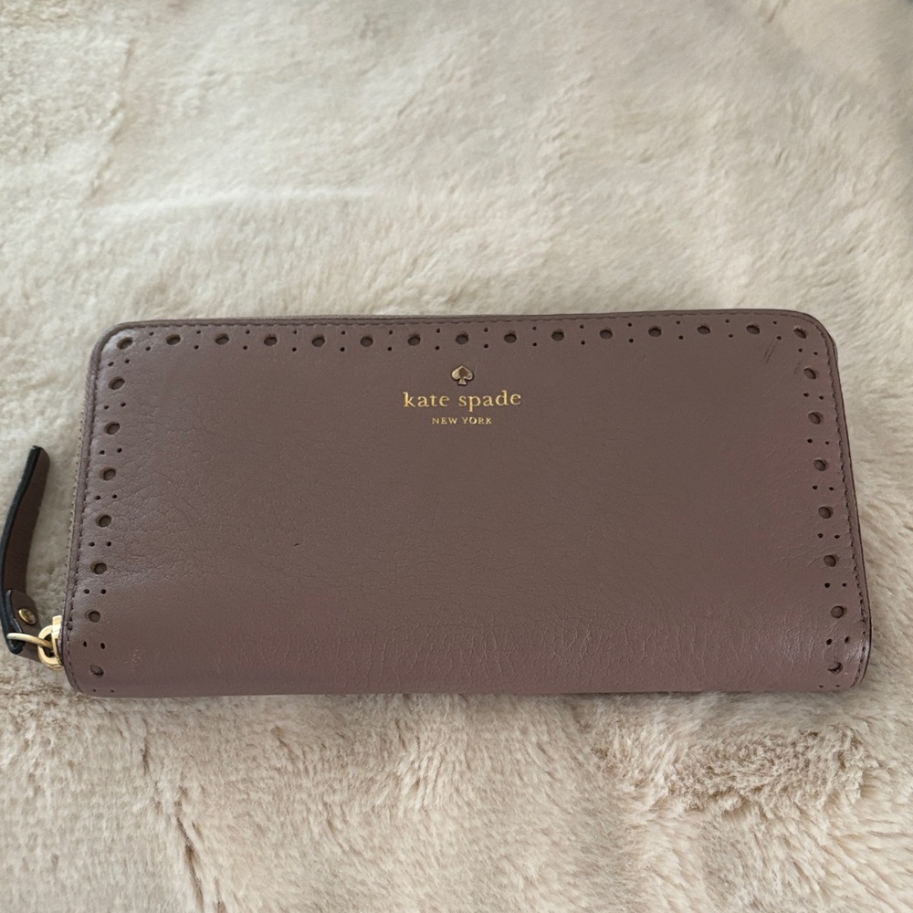 Kate Spade Taupe Leather Wallet